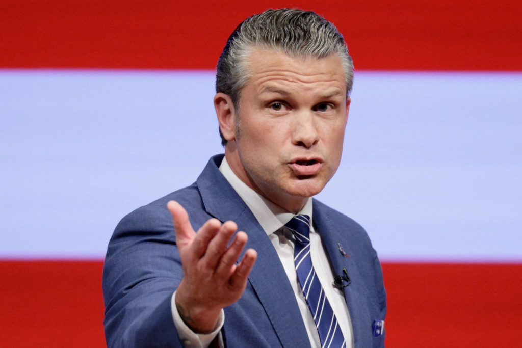 Image from linked report: WATCH: Hegseth confirms the U.S. military will cut 20% of its generals and admirals