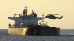Source-feed image associated with Captain of Russian shadow fleet tanker intercepted in Channel charged