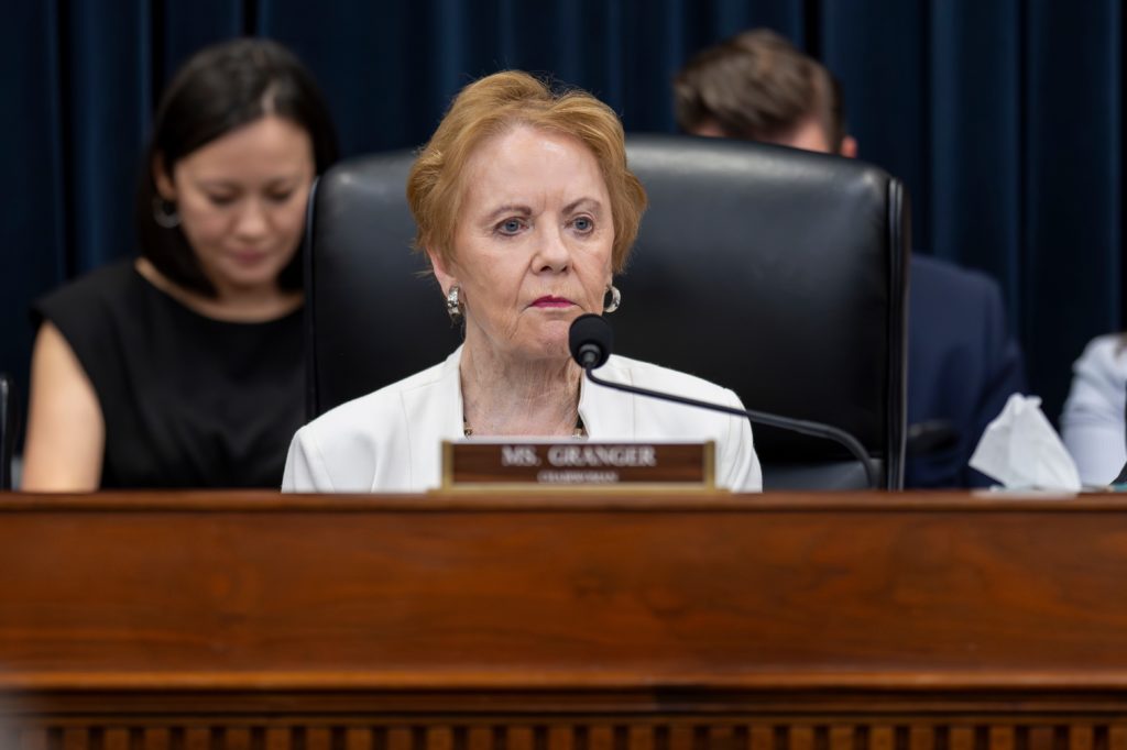 Source-feed image associated with Kay Granger, first Republican woman from Texas to serve in the House, has died at age 83