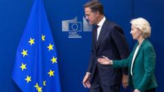 Source-feed image associated with EU and Nato vow to step up pressure on Russia after 'new escalation' in Germany