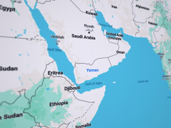 Source-feed image associated with Red Sea War Insurance Costs Rise After Houthi Blockade, Sources Say
