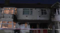 Source-feed image associated with Man arrested travelling to France after London fire left one dead and eight injured