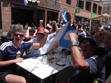 Source-feed image associated with WATCH: World Cup soccer fans in US for first time experience joys of America