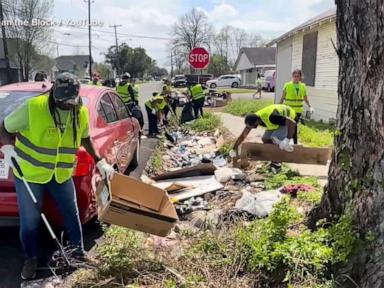 Source-feed image associated with WATCH: Houston man inspires community cleanup