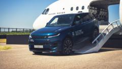 Source-feed image associated with Range Rover launches first fully electric model