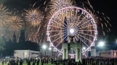 Source-feed image associated with US marks 250th birthday with fireworks, flyovers and extreme weather