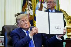 Source-feed image associated with Fact-checking Trump's claims as he rolls back some recommended vaccines