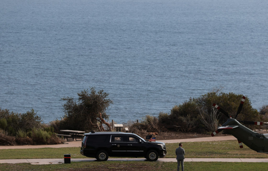 Source-feed image associated with Man arrested at Trump's California golf course faces illegal weapons charges