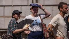 Source-feed image associated with Hottest June day record broken for third day in row as temperature hits 37.3C