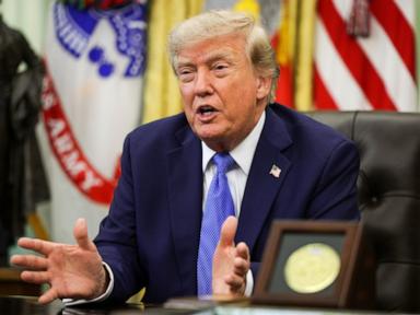 Source-feed image associated with Trump signs executive orders that target birthright citizenship