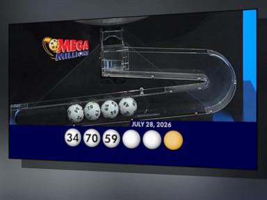 Source-feed image associated with WATCH: New Mega Millions winner overnight