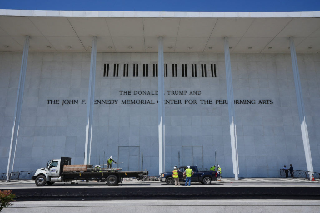 Source-feed image associated with News Wrap: Judge says Kennedy Center must remove Trump's name by Friday deadline
