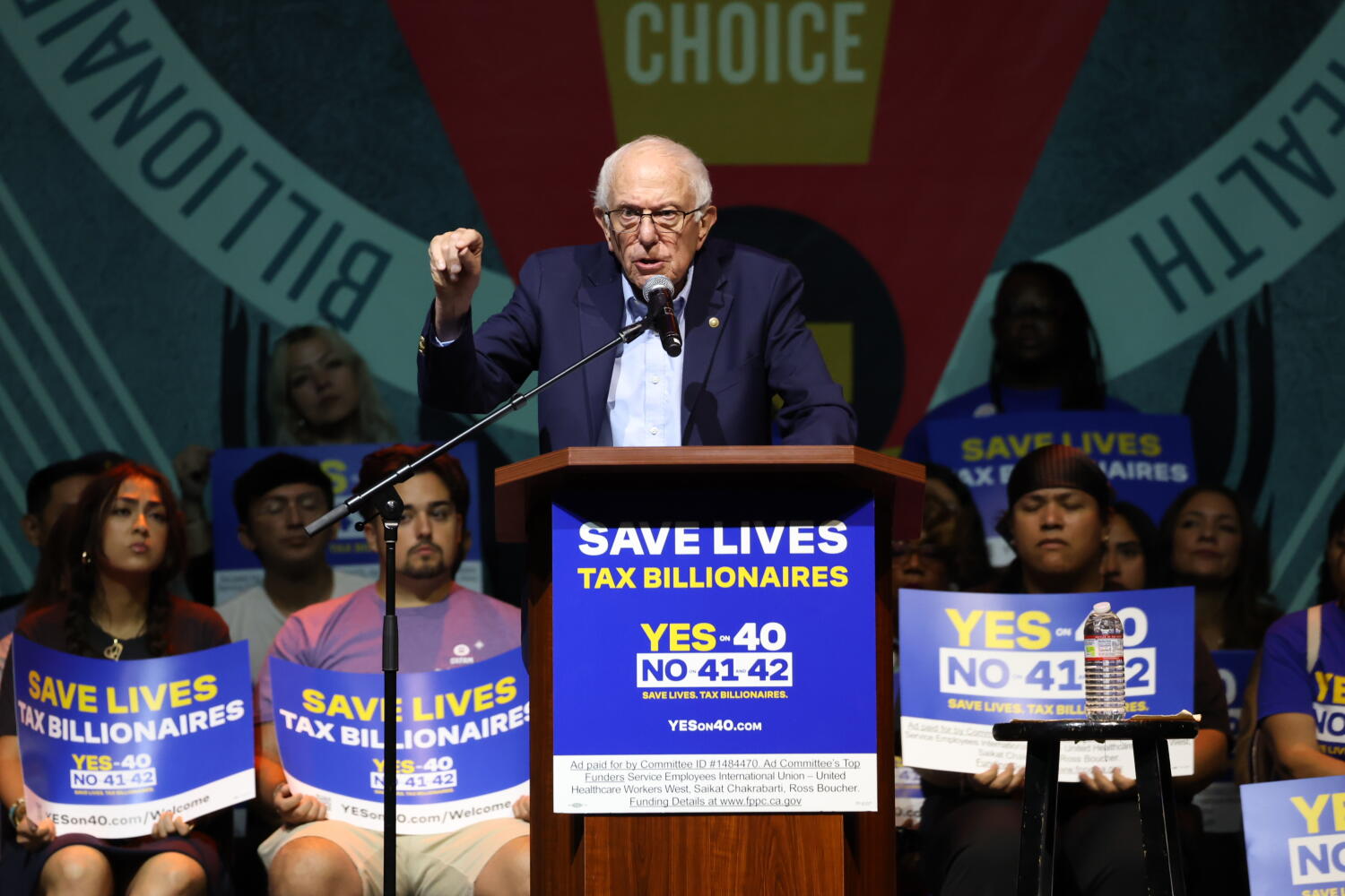 Image from linked report: Bernie Sanders boosts wealth tax while labor argues it would devastate California's economy