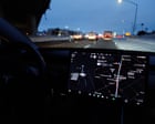 Source-feed image associated with Tesla drivers crash into swimming pool and home in separate US incidents