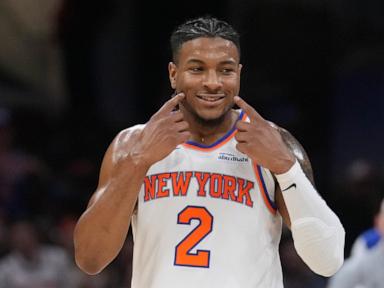 Source-feed image associated with New York back in NBA Finals for first time since 1999 after sweeping Cleveland