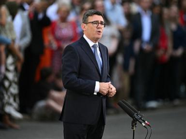Source-feed image associated with Andy Burnham becomes UK's next prime minister after meeting with King Charles III
