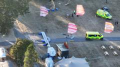 Source-feed image associated with Man dies and at least six injured after sign falls at Christian festival