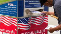 Source-feed image associated with Supreme Court allows late-arriving mail-in ballots in defeat for Trump