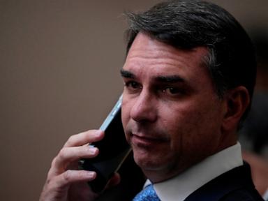 Source-feed image associated with Brazil's Flávio Bolsonaro leans into Trump connection as scandal shakes his presidential bid