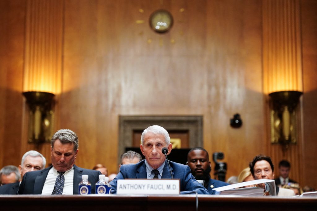Source-feed image associated with Fauci invokes 5th Amendment right during GOP-led hearing on COVID origins