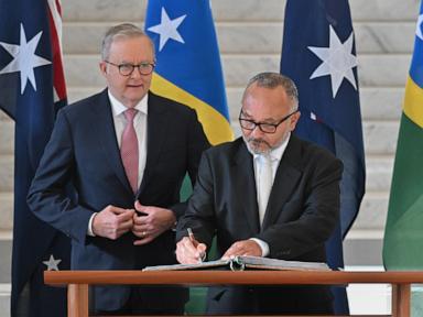 Source-feed image associated with New prime minister says Solomon Islands will review its secretive security treaty with China