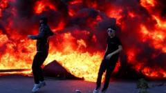 Image from linked report: Student protesters attack government buildings in Albania