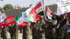 Source-feed image associated with Iran targets military bases as US launches wave of strikes