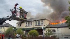 Source-feed image associated with Blaze at Full Monty club thought to be arson