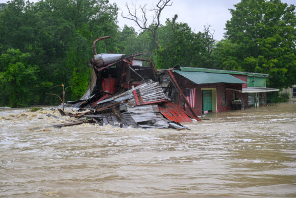 Source-feed image associated with New York’s Heavy Rains Lead to Water Rescues, Grist Mill Destruction