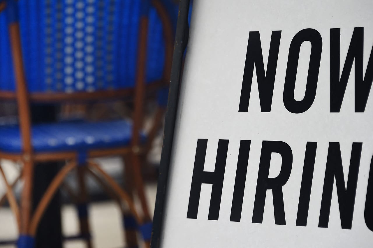 Image from linked report: Job openings are low and hiring is weak. Why the U.S. labor market won’t get better soon.