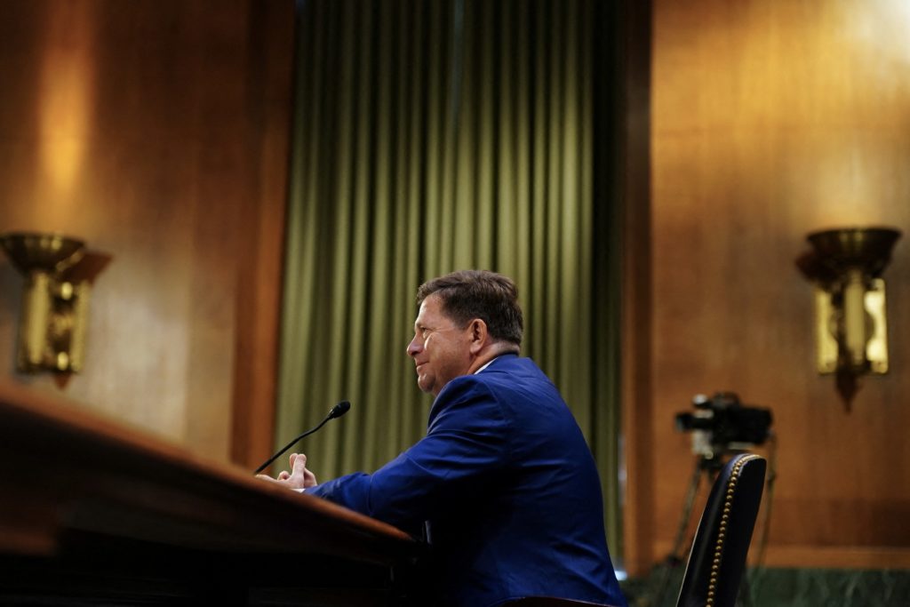 Image from linked report: Trump names national intelligence director Jay Clayton to lead a new federal AI task force