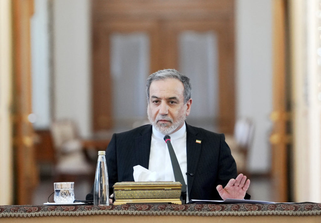 Source-feed image associated with Iran says the deal to end the war with the U.S. requires Israel to withdraw from Lebanon