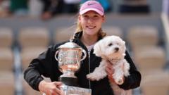 Source-feed image associated with Andreeva wins French Open as Chwalinska fairytale ends