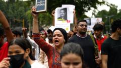 Source-feed image associated with Police block thousands of 'cockroach' protesters marching on India's parliament