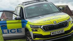 Source-feed image associated with Shot fired as officer struck by stolen police car