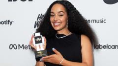 Image from linked report: Jorja Smith 'very grateful' as she bags independent music prize