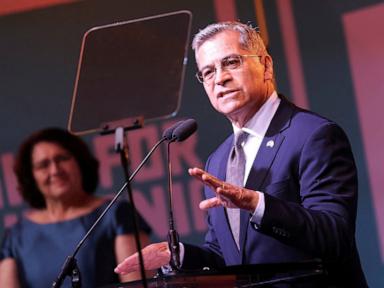 Source-feed image associated with Democrat Xavier Becerra advances to general election in Calif. governor's race: AP