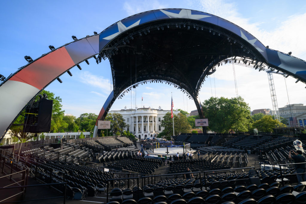 Source-feed image associated with WATCH LIVE: UFC Freedom 250 holds news conference ahead of White House fight on Trump's birthday