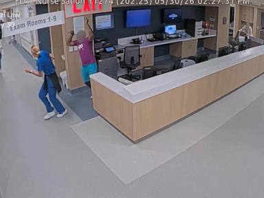 Source-feed image associated with WATCH: Miami hospital patient attacks emergency room employees