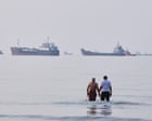Source-feed image associated with US launches third night of strikes on Iran as Trump announces Hormuz blockade