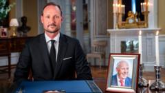 Source-feed image associated with Norway's new king remembers 'my dear father' in first speech