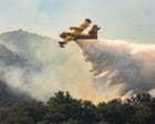 Source-feed image associated with Wildfires rage across southern Europe, forcing thousands to flee homes
