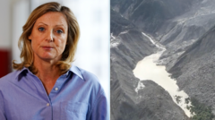 Source-feed image associated with Watch: Why rescuers fear new barrier lake could cause another Nepal-Tibet flood