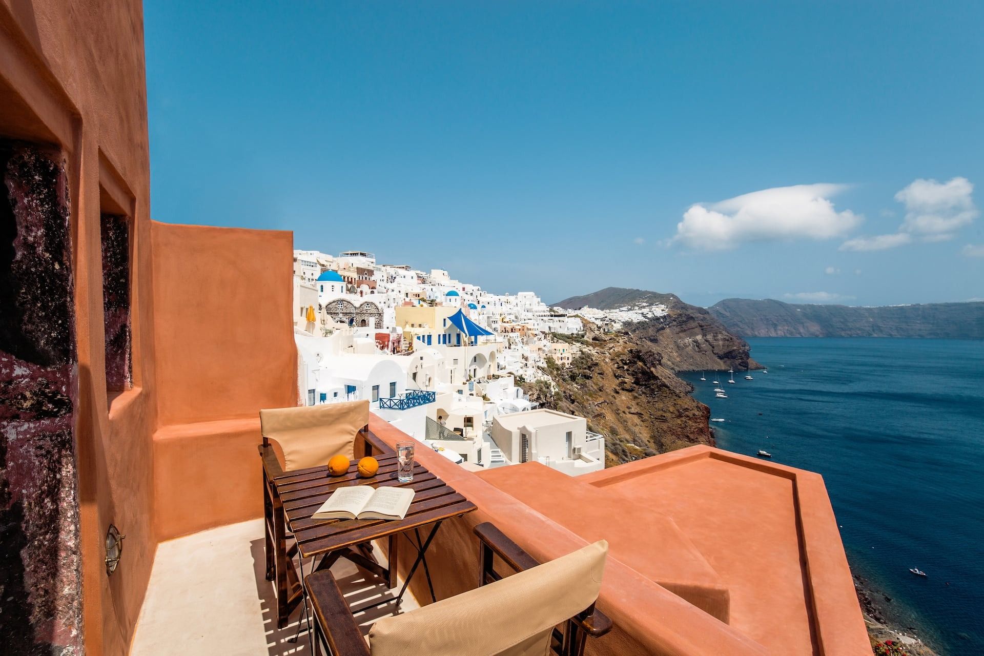 Source-feed image associated with The Best Airbnbs in Santorini Offer a Tranquil Take on the Bustling Island