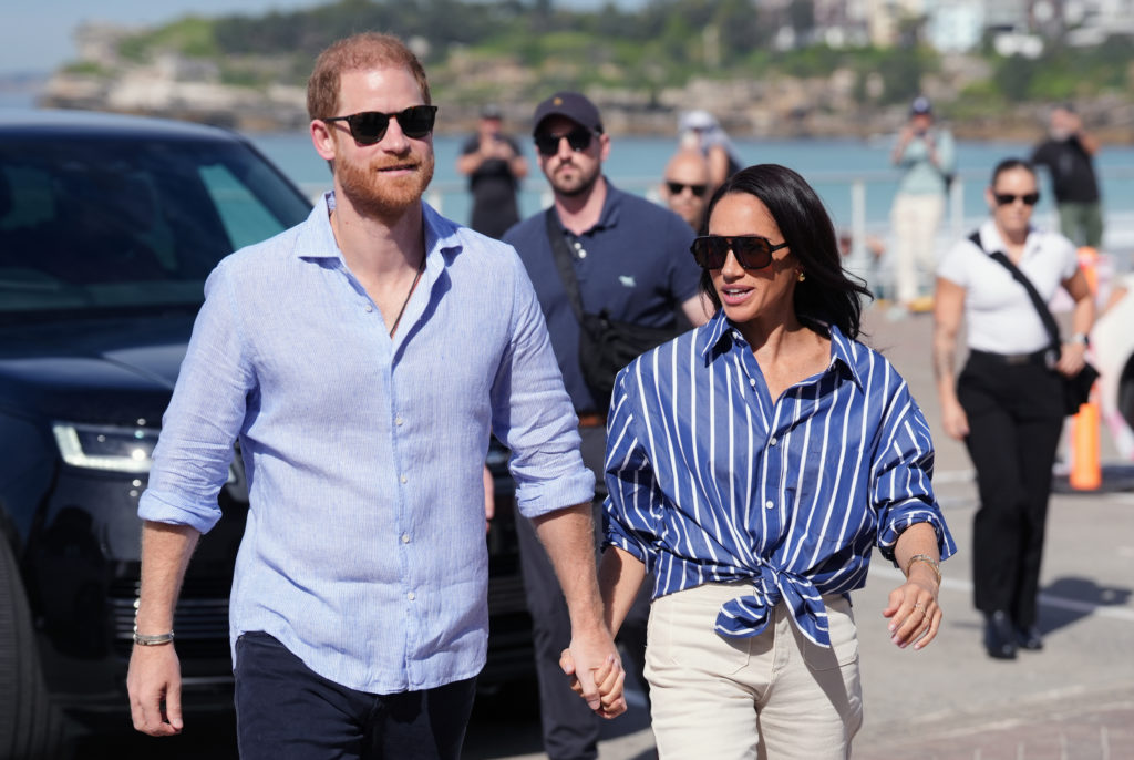 Source-feed image associated with King Charles clarifies status of Prince Harry and Meghan in a letter after their return to the UK