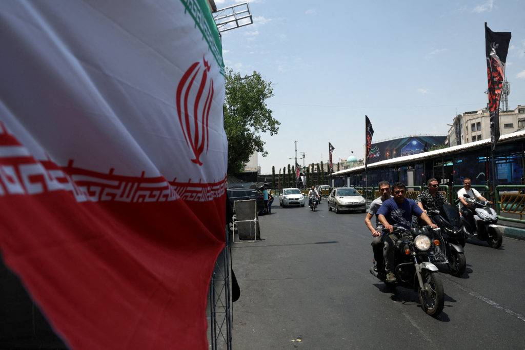 Source-feed image associated with U.S. strikes Iran after drones target cargo ship in Strait of Hormuz
