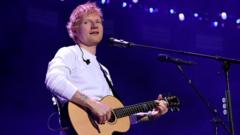Image from linked report: Ed Sheeran admits 'mistakes' at first show since Macklemore controversy