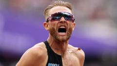 Source-feed image associated with Britain's Kerr breaks 27-year mile world record in London