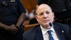 Source-feed image associated with Prosecutors drop outstanding rape case against Harvey Weinstein