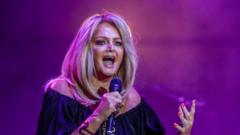Source-feed image associated with Bonnie Tyler's funeral to be broadcast online to fans around the world